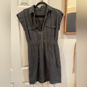 Express Zipper Up Black Washed Work Dress Size Small